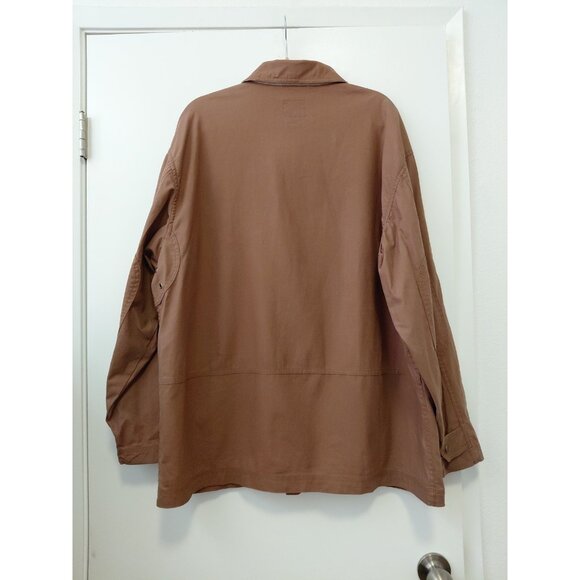 GAP Men's Waxed Canvas Chore Barn Coat Brown Large - Picture 8 of 10
